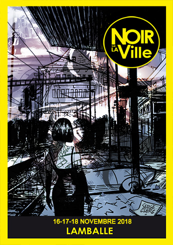Carte postale du salon Noir sur la ville 2015